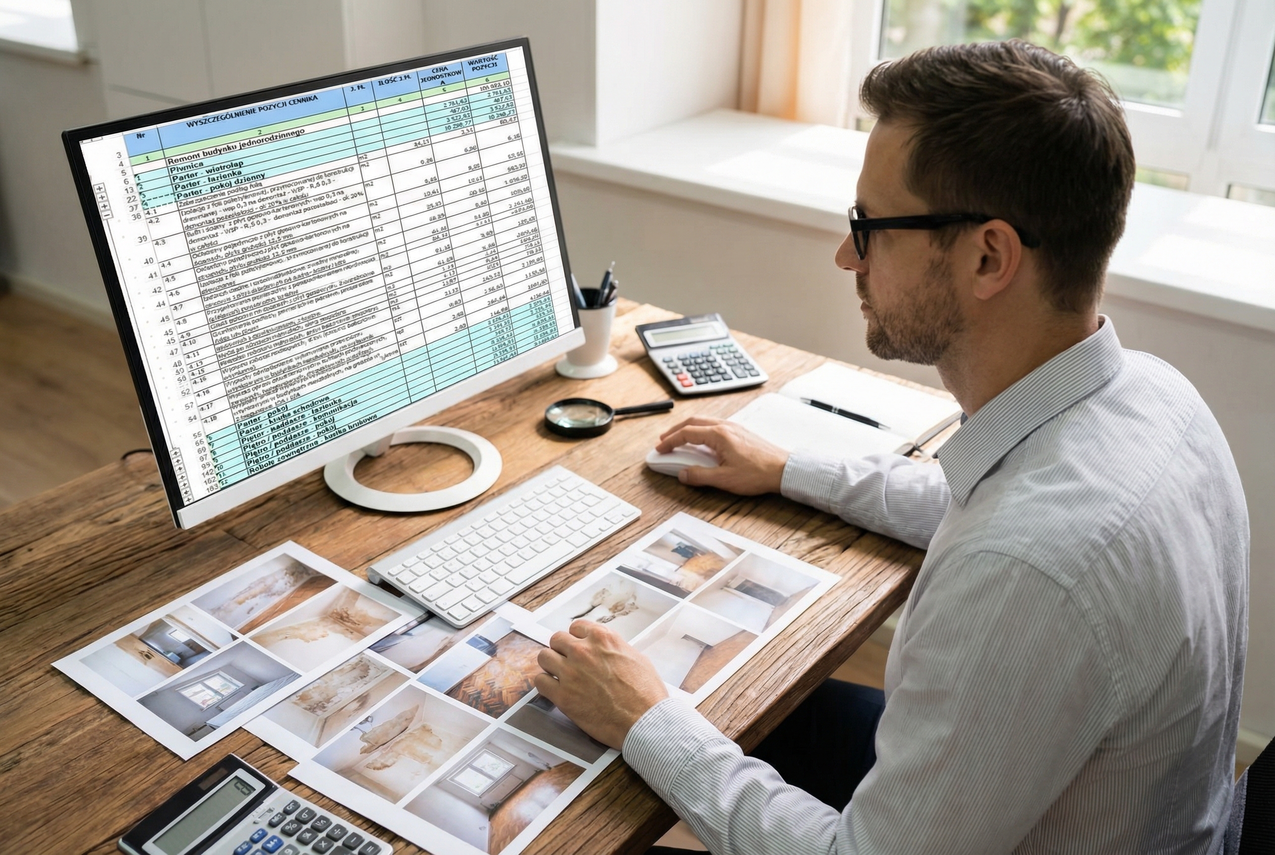 Rzeczoznawca przy pracy